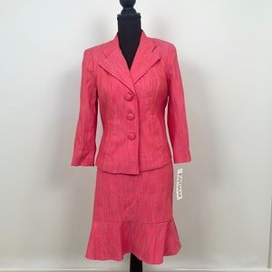 Kay Unger New York pink skirt suit